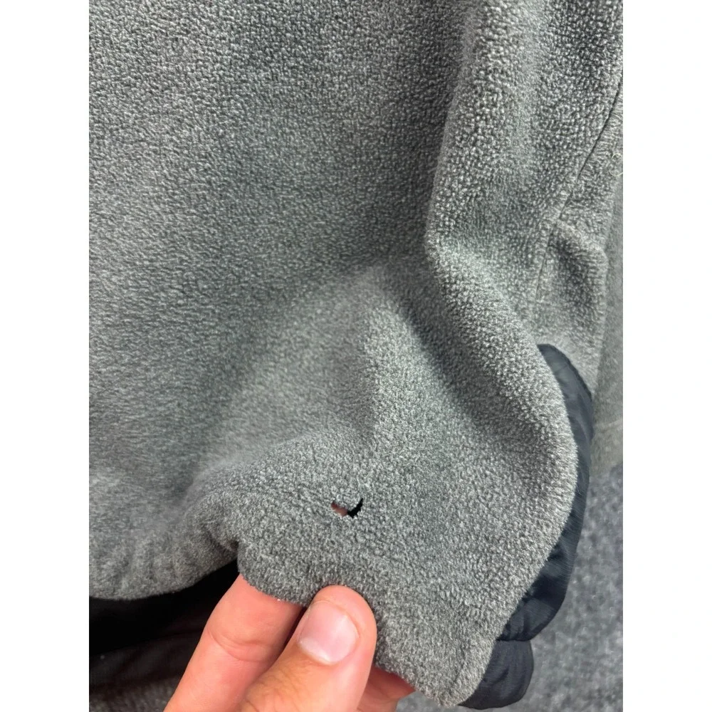 The North Face Denali Fleece‎ Jacket Mens XL Gray Black Full Zip Outdoor Coat